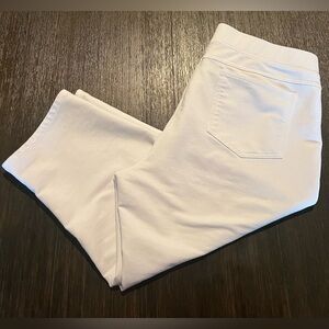 Soft Surroundings white capris pants size XL